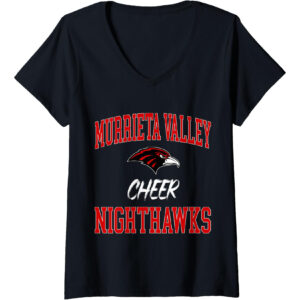 Nighthawks Cheer Ladies V-neck T-shirt
